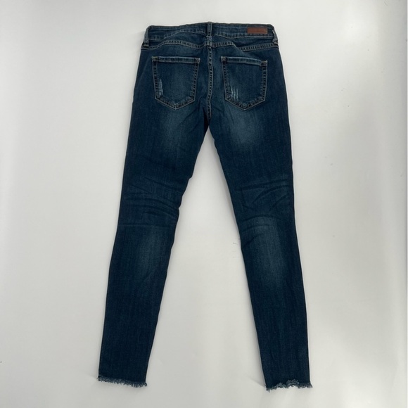 Just USA Distressed Rough Hem Skinny Jeans Size 25 Women’s - Picture 3 of 5